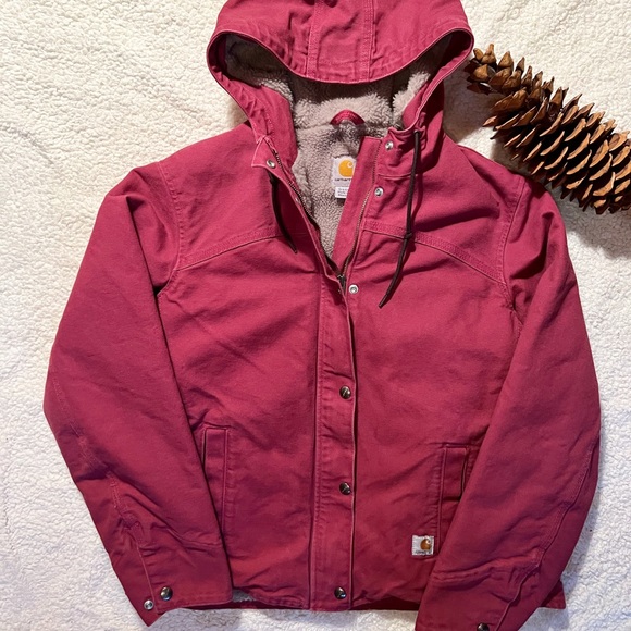 Carhartt Berkeley Sherpa lined canvas jacket - Picture 1 of 11